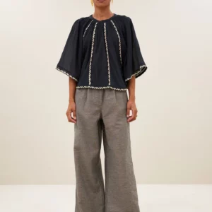 Emmi blouse charcoal